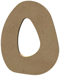 Gomille MDF Buchstabe O 15 cm - kreative Bastelunterlage