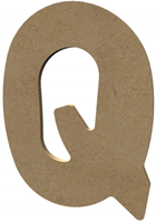 Gomille MDF Buchstabe Basteln Q 15 cm Dekoration Hobby