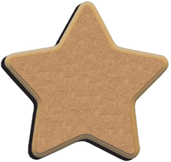 Gomille MDF Untersetzer Stern Bastelmaterial 20x20 cm Dekoration