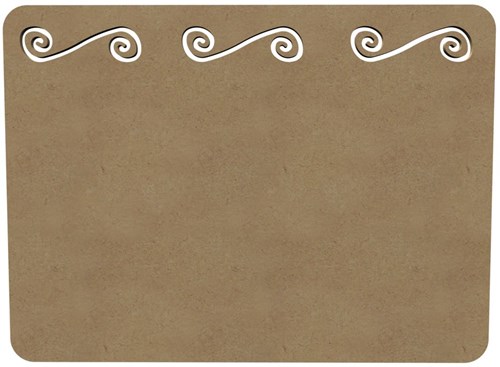 Gomille MDF Bastelunterlage Spielzeug Spirale 40x30 cm Dekoration