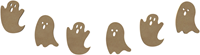 Gomille Halloween Girlande Geister MDF Bastelset Dekoration