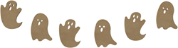Gomille Halloween Girlande Geister MDF Bastelset Dekoration