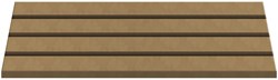 Gomille MDF Bastelständer Spielzeug 35x13 cm mit 3 Rillen