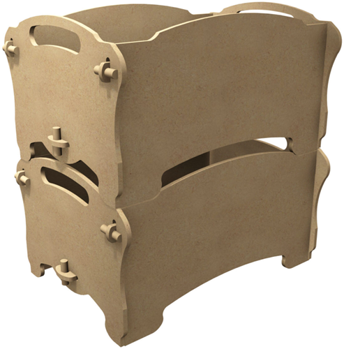 Gomille Gomille MDF Stapelbare Boxen