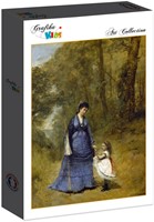 Grafika Jean-Baptiste-Camille Corot: Madame Stumpf and Her Daughter, 1872 - 12 Teile-2