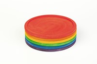 Grapat Holz-Regenbogen-Teller - 6 Stück-2