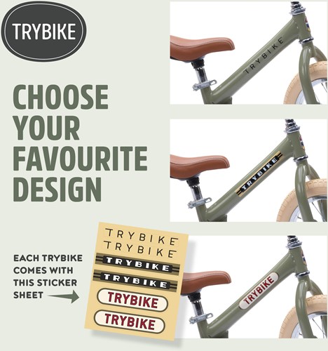 Trybike loopfiets 2 in 1 Steel - vintage groen