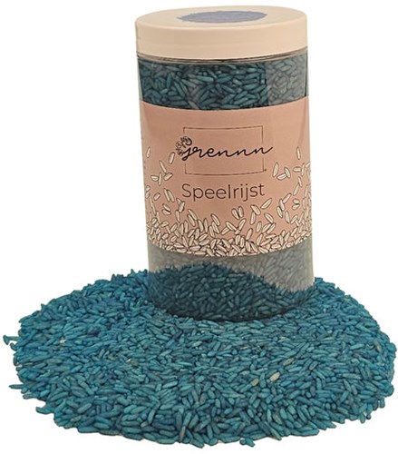 Grennn speelrijst blauw 250 gram