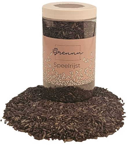 Grennn speelrijst zwart 500 gram