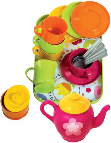 Gowi Kaffeeservice (Rosa und Grün)