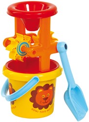 Gowi Spielzeug Eimer und Mühle Set - Strand und Sandkasten Spaß