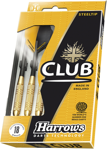 Harrows Steeldartpfeile Club Brass 24g - Gold - Darts
