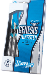 Harrows Darts Genesis Tungsten - 23g Steeldartpfeile grau