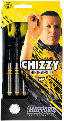 Harrows Chizzy Alloy Dartpfeile 24g - Steeltip Darts Set Gold