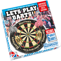 Harrows Lets Play Darts Bristle Board Game -  -