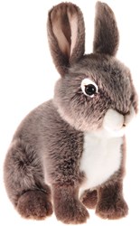 Heunec Plüsch Hase Kuscheltier - sitzend - 21 cm - weiches Stofftier