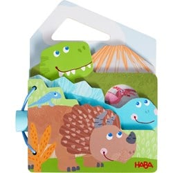 Haba Holz-Babybuch Dinosaurier - Lernspielzeug für Babys und Kleinkinder
