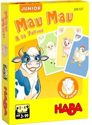Haba !!! PROMO - Jeu de cartes - Mau Mau Junior - A la ferme (F) (DE/E/F/NL/IT/ES)