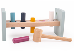 BigJigs Holz Hammerbank FSC 100% pädagogisches Spielzeug