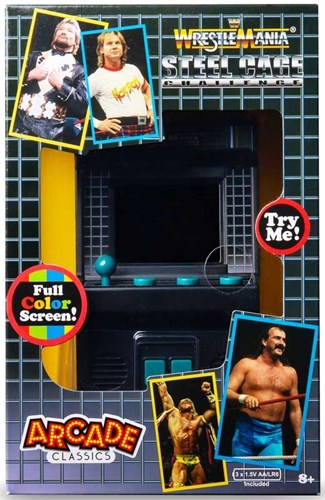 Basic Fun Arcade-Spiel WWE - tragbare Mini-Spielkonsole WrestleMania