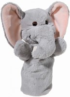 Heunec Elefant Handpuppe Plüsch Kuscheltier 25 cm Spielzeug