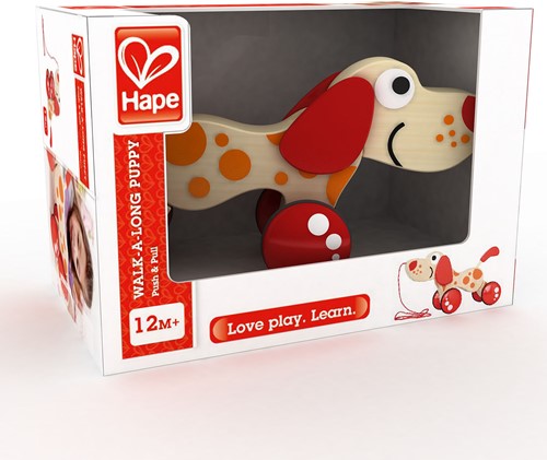 Hape E0347 - Nachziehhund Pepe, Nachziehspielzeug, aus Holz, ab 12 Monate-3
