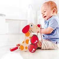 Hape houten trekdier hond