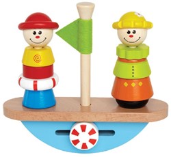 Hape Holz Stapelfigur balancierendes Boot - Lernspielzeug für Kinder