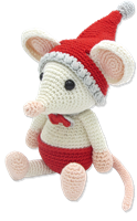 Hardicraft Hardicraft Häkelset Weihnachtsmaus 22 cm