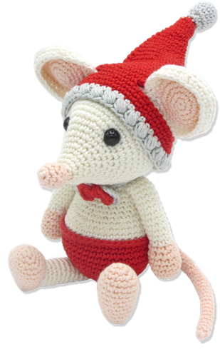 Hardicraft Hardicraft Häkelset Weihnachtsmaus 22 cm