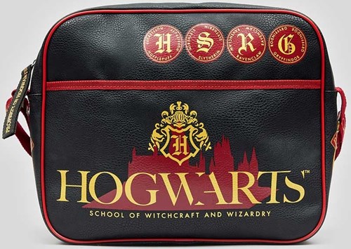 HARRY POTTER BLACK HOGWARTS PREMIUM MESSENGER BAG