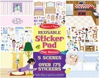 Melissa & Doug Wiederbenutzbarer Stickerblock - Spielhaus