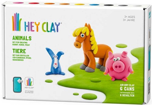 HEY CLAY ANIMALS 6 CAN SET