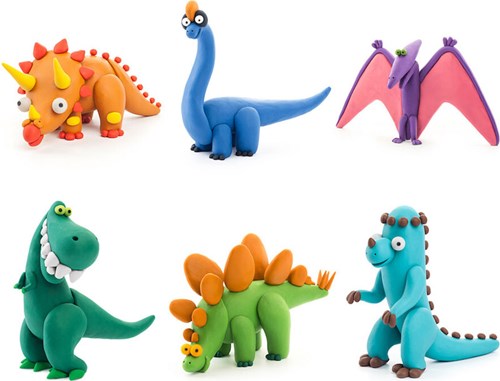Tomy Knetspielzeug HEY CLAY Dinosaurier Set kreatives Basteln-2