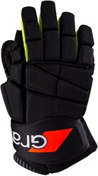 Grays Hockeyhandschuhe Linestopper Schwarz - Fluo Gelb - Large - RH