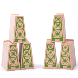 Bigjigs Holzpuzzle Brückenpfeiler