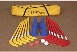 Eurohoc Hockeyset Junior - Komplettes Spielset für Kinder - 75 cm Schläger