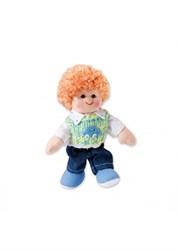 Heless Puppe Felix 15cm weiche Babypuppe mit Jeans und Pullunder