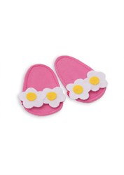 Heless Puppenslipper rosa Blumen für Puppen 28-35 cm Spielzeug