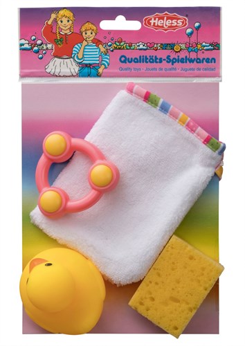 Heless Puppenbadset Badzubehör mit Accessoires für Babypuppen