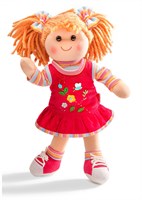 Heless Puppe Mädchenpuppe Textil 32cm - Schleifen binden lernen