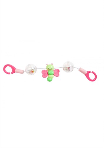 Heless Puppenwagen Rasselkette rosa Kunststoff Spielzeug