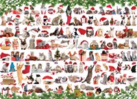Eurographics Puzzle Weihnachtskatzen 1000 Teile - Katzenpuzzle Weihnachten