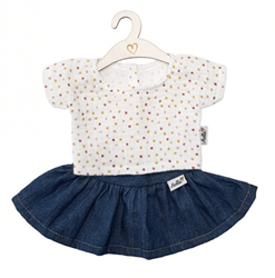 Hollie Puppenkleidung Set Jeans Sweet Dots für Modepuppe 30 cm