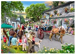 House of Puzzles XXL Puzzle Pony Parade 500 Teile buntes Motiv