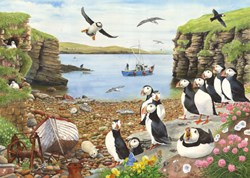 House of Puzzles Puzzle Puffin Parade 500 XL Teile Tiere
