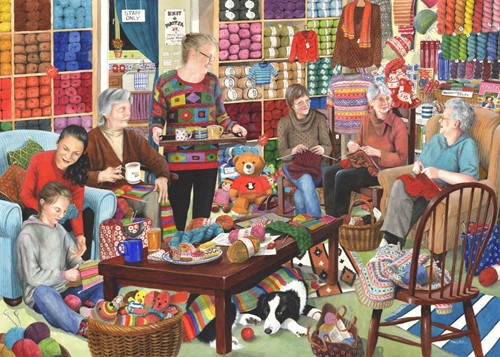 House of Puzzles Knit & Natter - 1000 Piece Jigsaw Puzzle