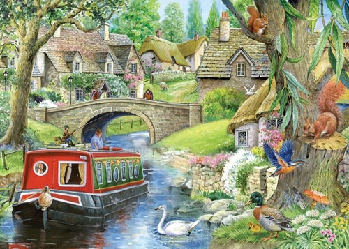 House of Puzzles XXL Teile - Idyllischer Kanal - 250 Teile