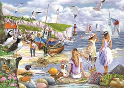 House of Puzzles Puzzle große 500 Teile Sea Shore Breezes Puzzle