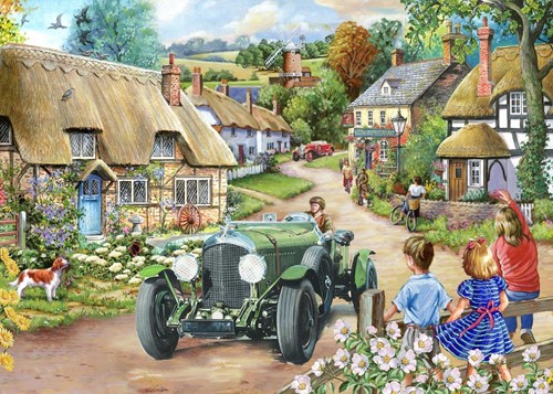 House of Puzzles Vintage Run - BIG 500 Piece Jigsaw Puzzle